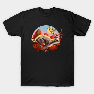 Jackalope Cryptid Rabbit T-Shirt